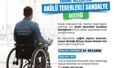 Belediyeden engellilere akülü sandalye