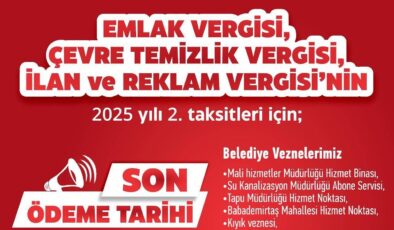 Emlak vergisinde son gün 1 Aralık!