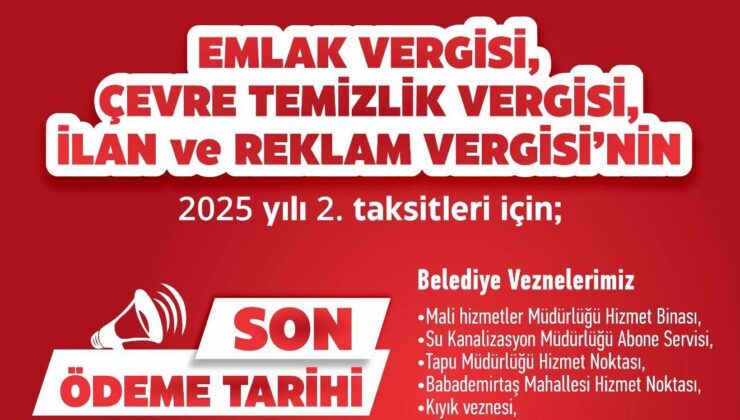 Emlak vergisinde son gün 1 Aralık!