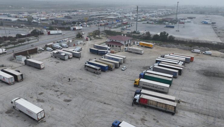 Gurbetçi otoparkı TIR’lara açıldı