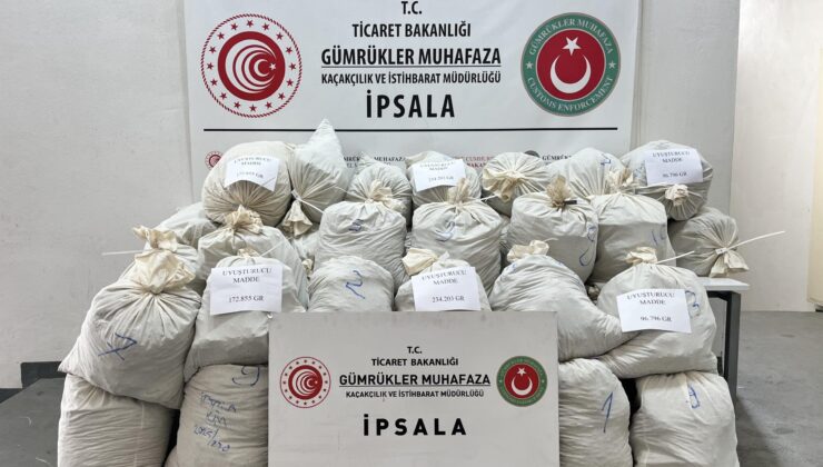 İpsala’da yarım ton uyuşturucu ele geçirildi