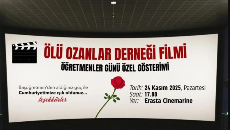 Öğretmenlere ücretsiz film