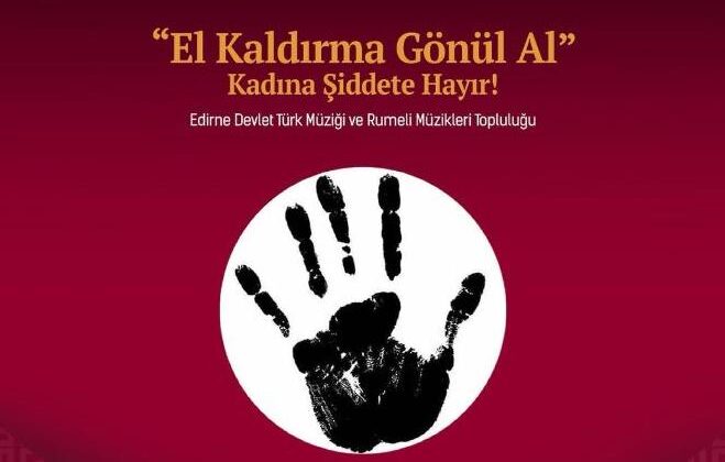 Topluluktan kadına şiddete dikkat konseri