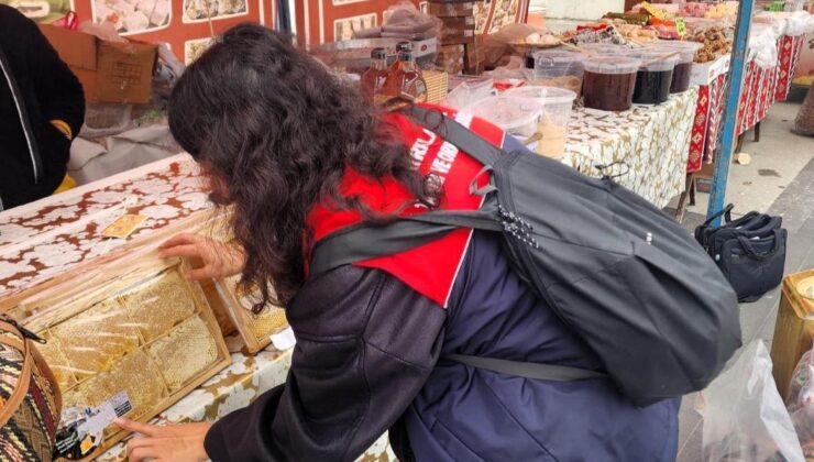 Pazarda satılan ballara el konuldu!