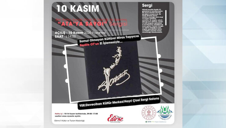 Radife Ot’tan Atatürk sergisi geliyor