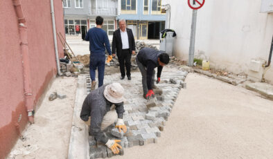 Süloğlu’nda parke taş çalışmaları hız kazandı