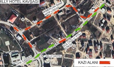 Trafik tek şeride düşecek