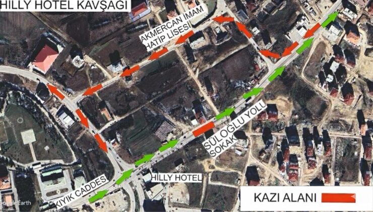 Trafik tek şeride düşecek