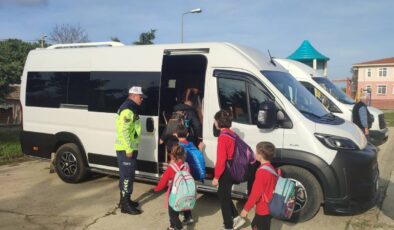 Okul servisleri denetlendi