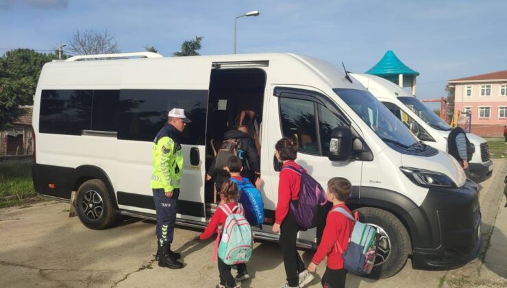 Okul servisleri denetlendi