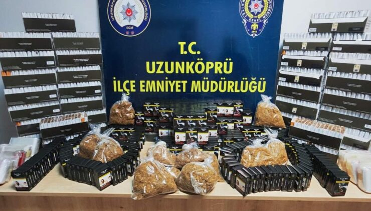 Uzunköprü’de makaron operasyonu