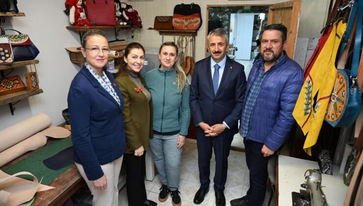 Son deri ustalarına validen ziyaret