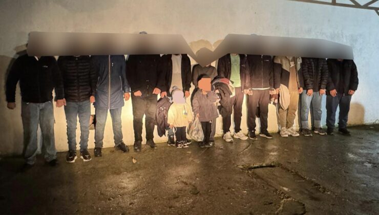 13 düzensiz göçmen yakalandı