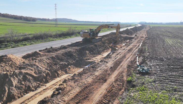 Süloğlu Barajı’ndan gelen hat yenileniyor