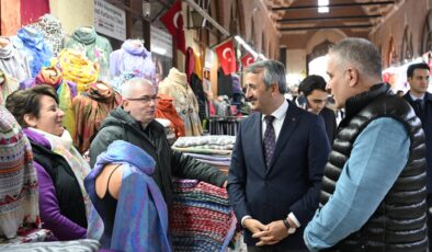 Vali Sezer’den tarihi çarşılara ziyaret
