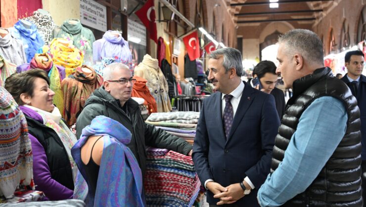 Vali Sezer’den tarihi çarşılara ziyaret