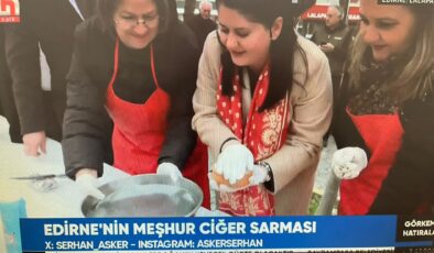 Gencan ciğer sarma yaptı