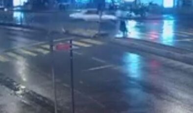 Alkollü sürücü refüjden uçtu