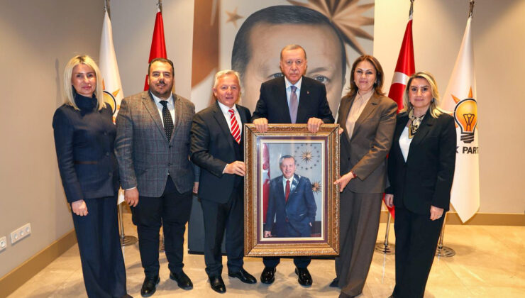 Cumhurbaşkanı Erdoğan’a ziyaret