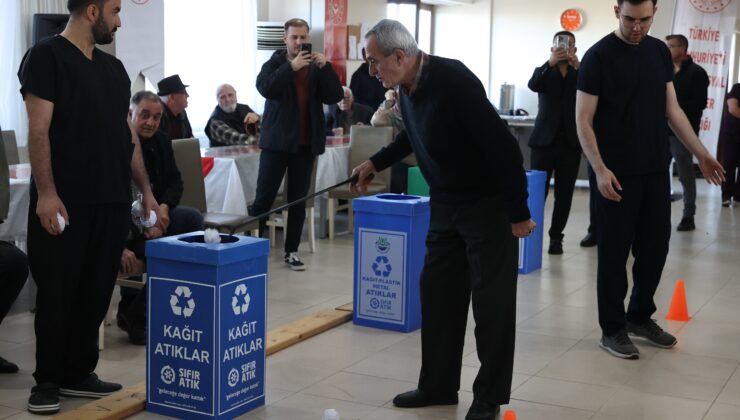 Huzurevi sakinleri yarıştı