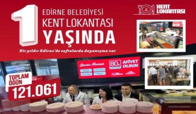 Kent lokantası bir yaşında