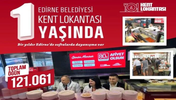 Kent lokantası bir yaşında