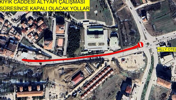 Kıyık Caddesi’nde çalışmalar başladı