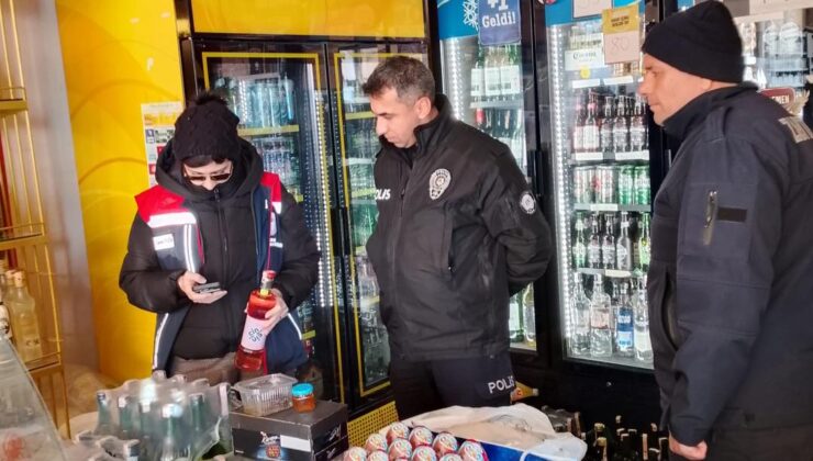 Lalapaşa’da kaçak içki denetimi