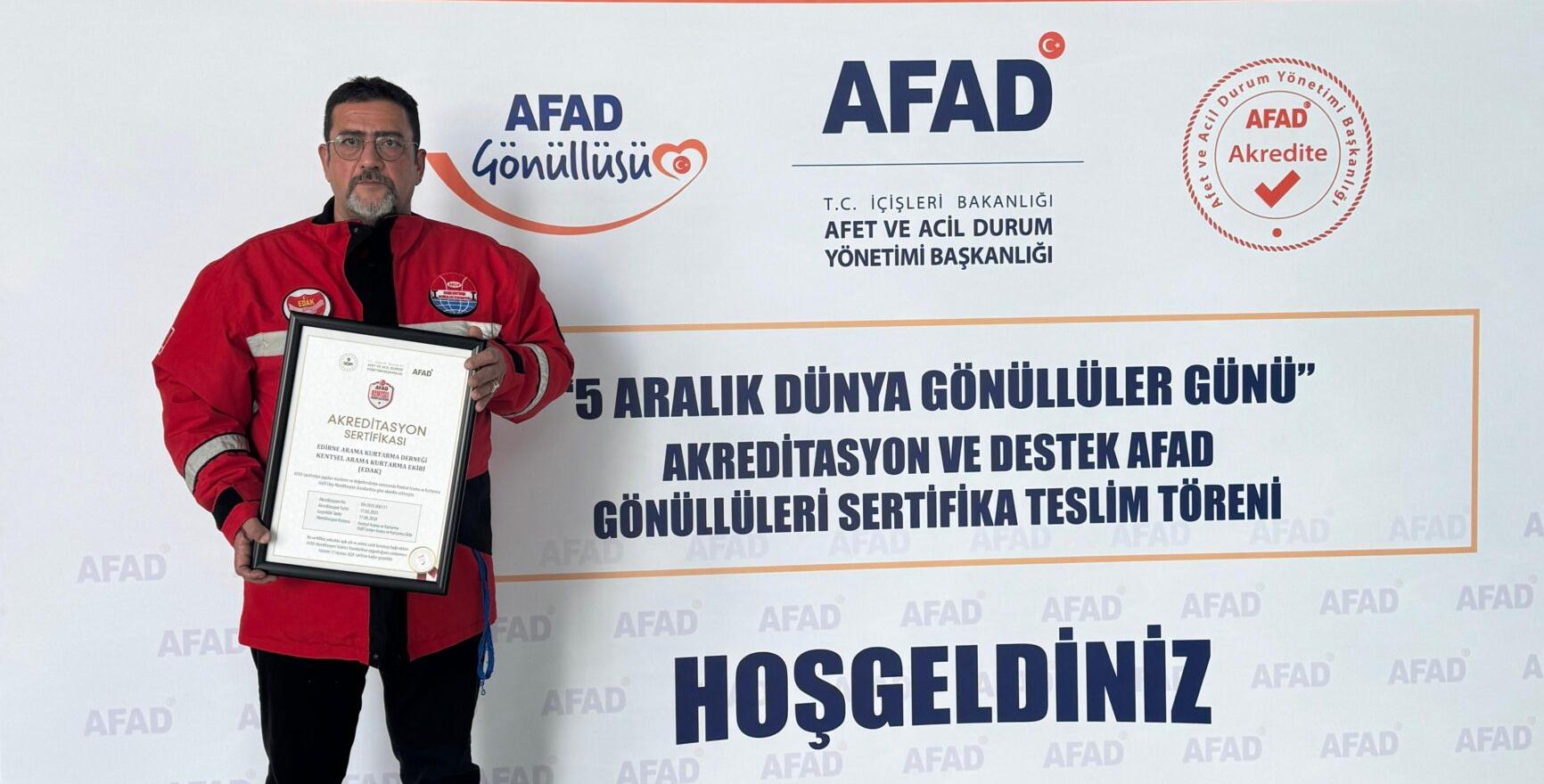 EDAK akreditasyon belgesi aldı