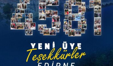 AK Parti’nin Edirne’de üye sayısı 50 bine yaklaştı