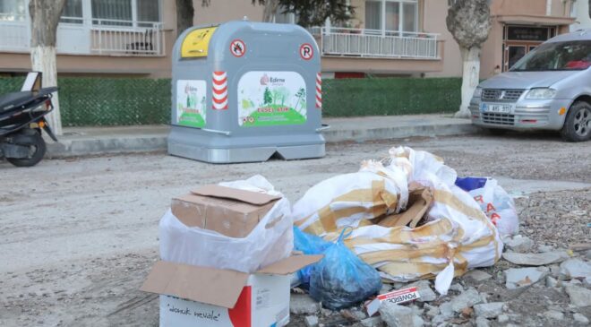 Edirne’ye yakışmayan görüntü
