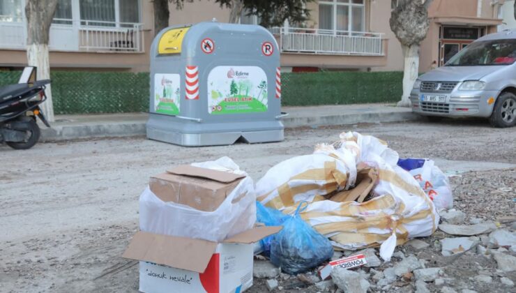 Edirne’ye yakışmayan görüntü