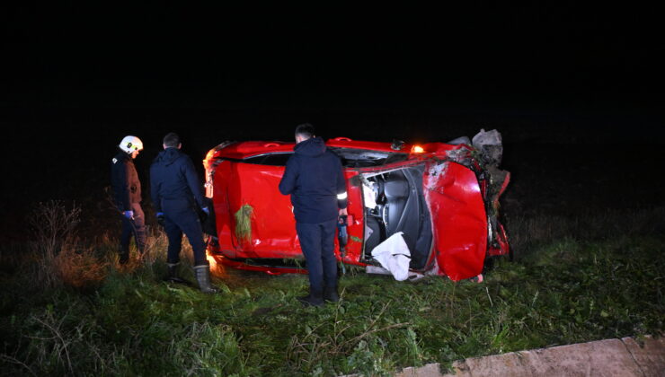 Havsa yolunda trafik kazası