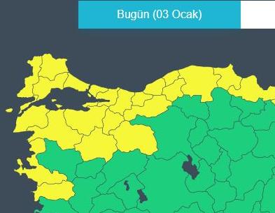 Edirne’ye sarı kodlu uyarı!
