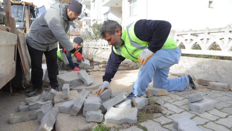 Fatih Mahallesi’ne kaldırım düzenlemesi