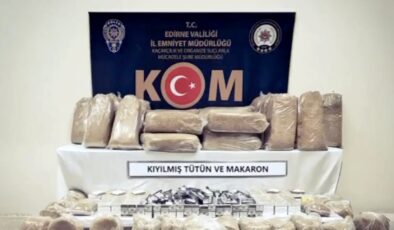 Edirne emniyeti kaçakçılığa geçit vermedi