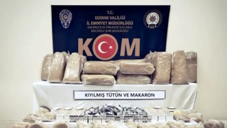 Edirne emniyeti kaçakçılığa geçit vermedi