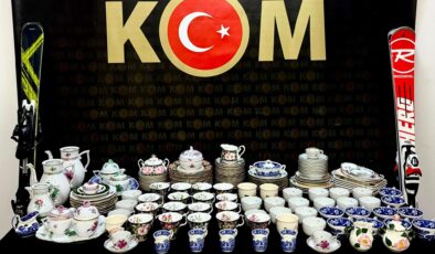 Kaçak 128 parça porselen ele geçirildi