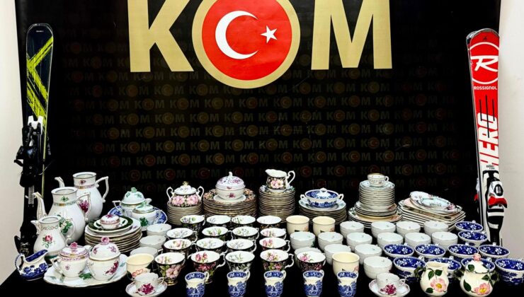 Kaçak 128 parça porselen ele geçirildi