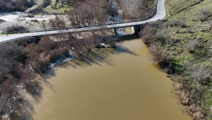 Kuruyan dere akmaya başladı