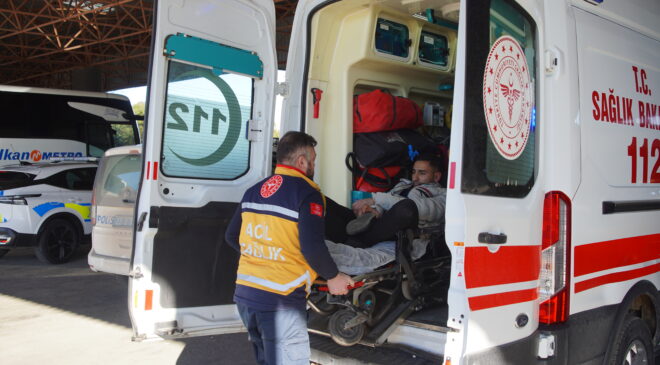 Otogarda korkunç kaza!