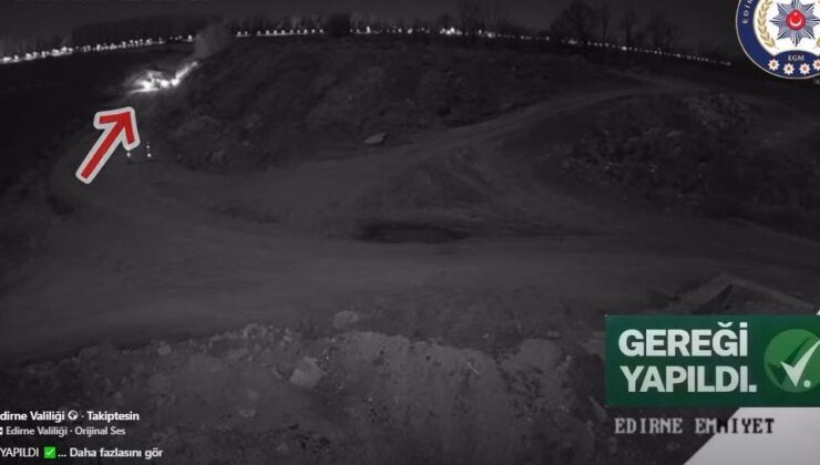 Hafriyat döken sürücü kameraya takıldı