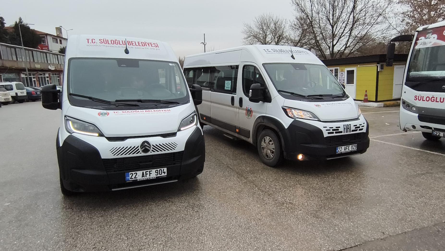 Süloğlu Belediyesi’ne 2 yeni minibüs