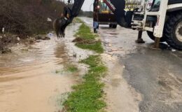 Enez’de yoğun yağış