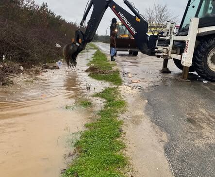Enez’de yoğun yağış