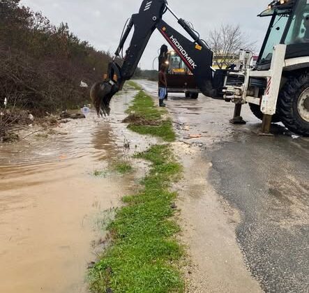 Enez’de yoğun yağış