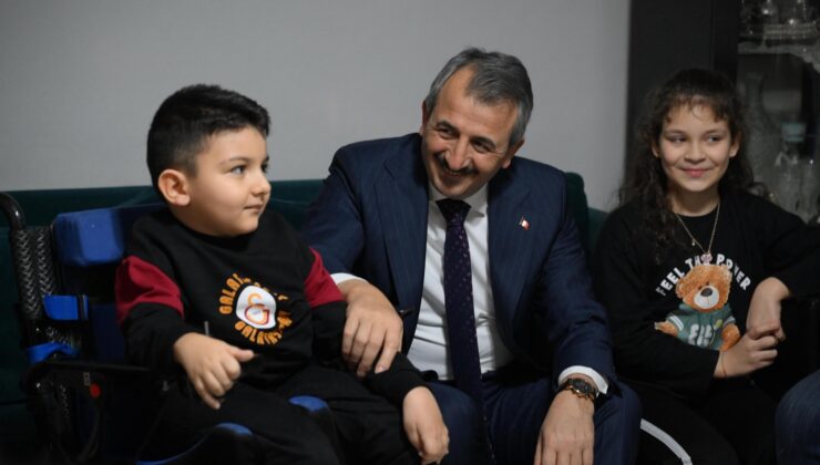 Vali Sezer’den SMA hastası Arel’e ziyaret