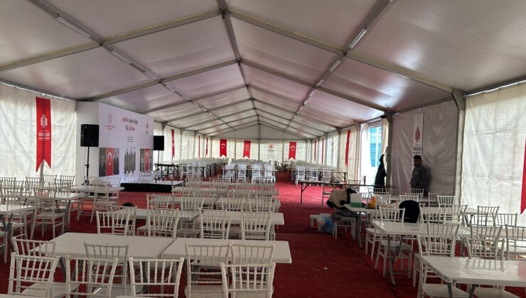 Vakıflardan 500 kişilik iftar çadırı