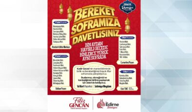 Belediyeden iftar sofrası