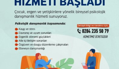 Belediyeden ücretsiz psikolog hizmeti